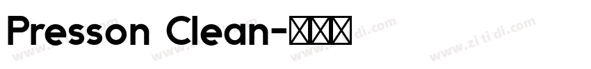 Presson Clean字体转换